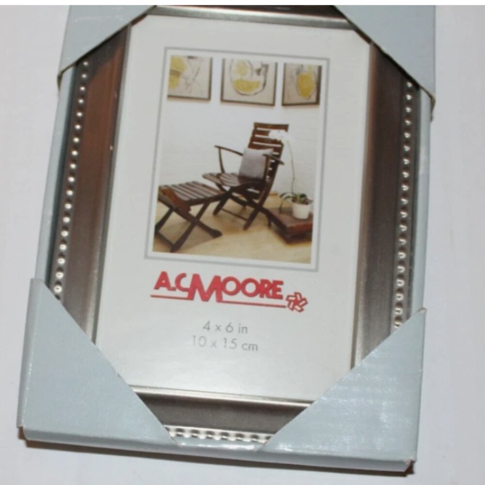New AC Moore Pewter Picture Frame 4 x 6 Inch NIP